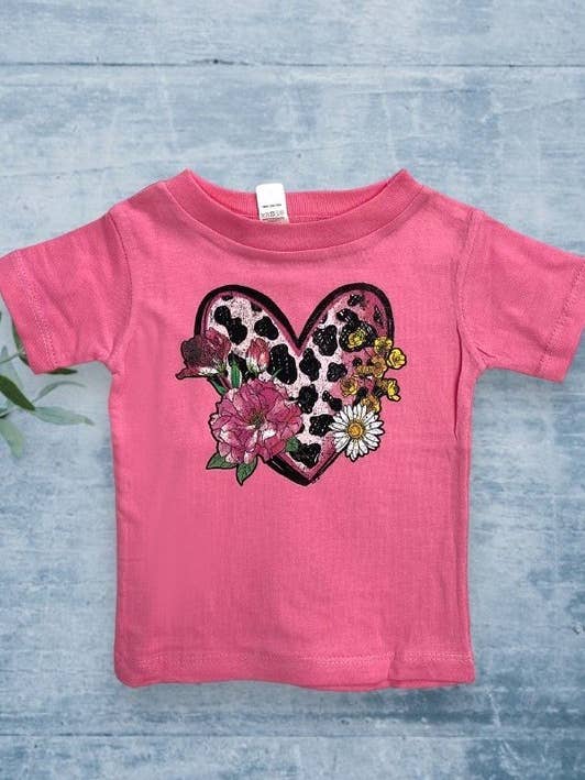 L&B Life - Vente T-shirt sérigraphié – enfant - T-shirt graphique Lf Leo Heart mignon, tendance, amusant2