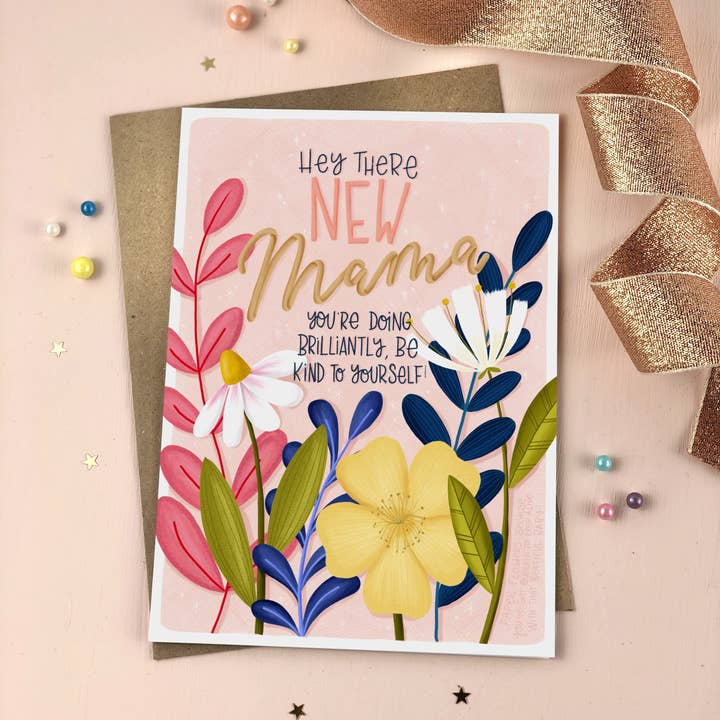 Novo cartão de apoio e incentivo da Mama por atacado de The Little Posy Print Company