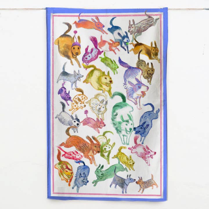 Dog Park Geschirrtuch für den Großhandel von Artiphany EU