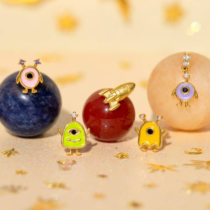 Girls Crew – wholesale Jewellery set – Alien Invasion Stud Set2