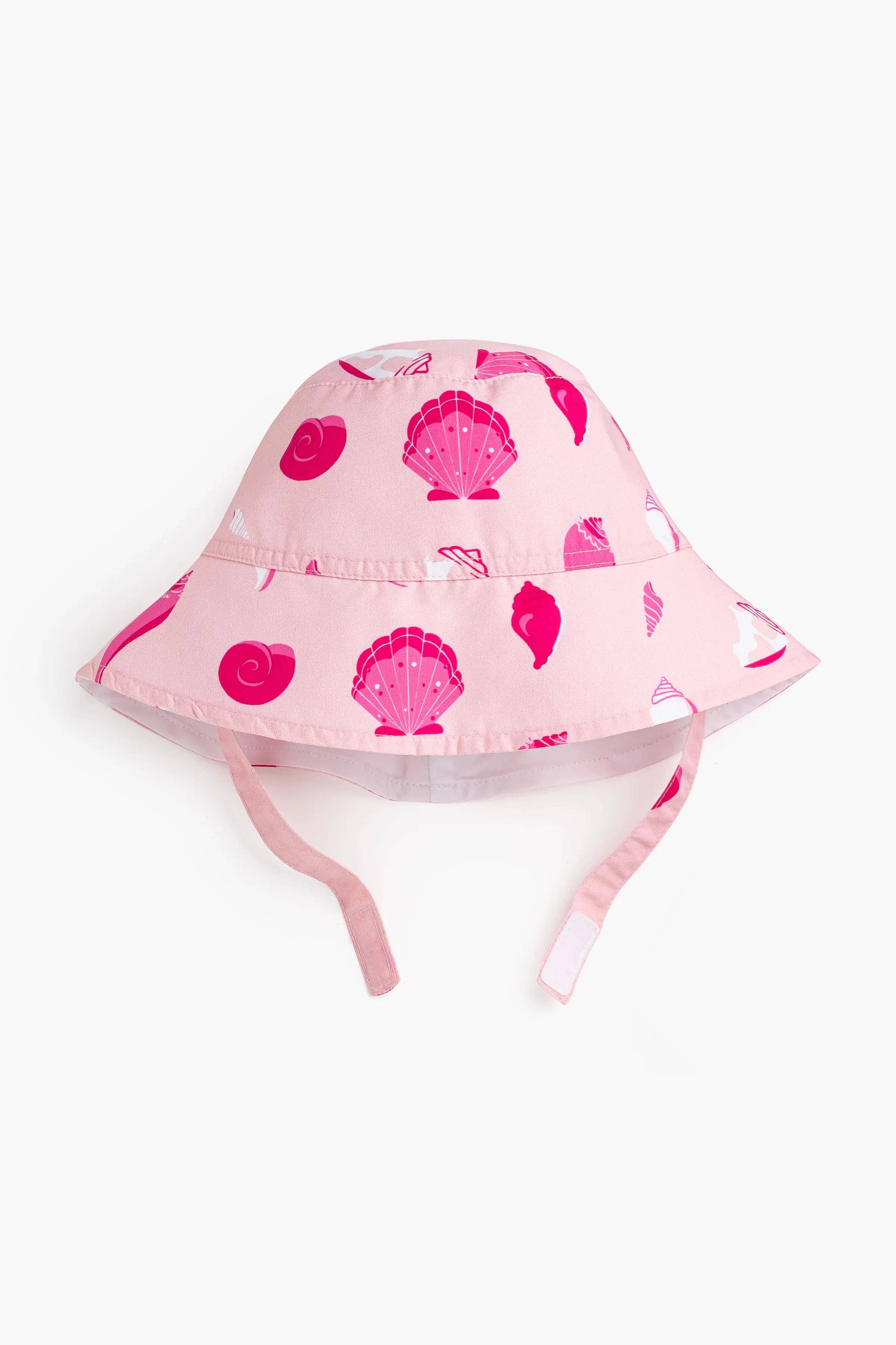 Monica + Andy – Großhandel Sonnenhut - Kinder – Kinder-Sonnenhut_Rosa Muscheln