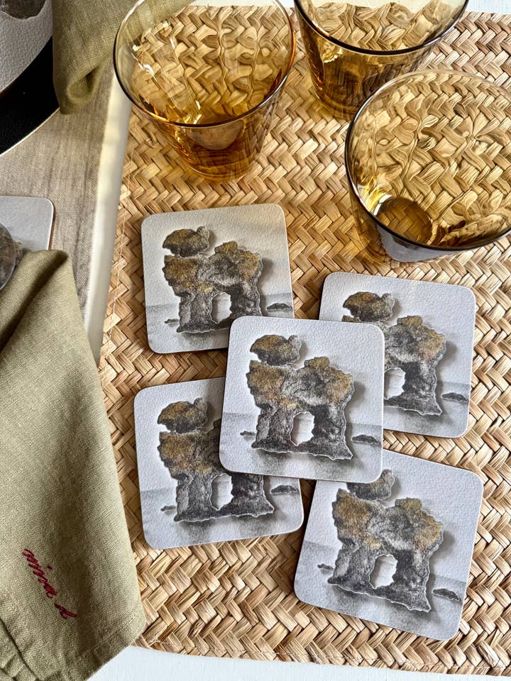 Square Coaster Gotland for wholesale by NINA D