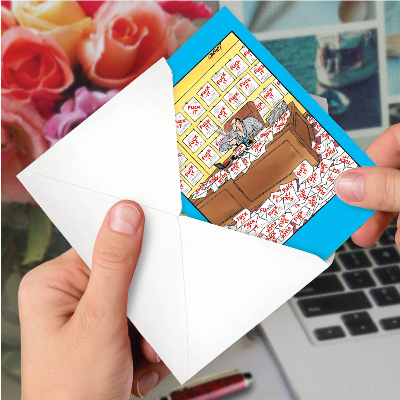 NobleWorks - Wholesale Birthday Card - Birthday Card - Man With Stamp3