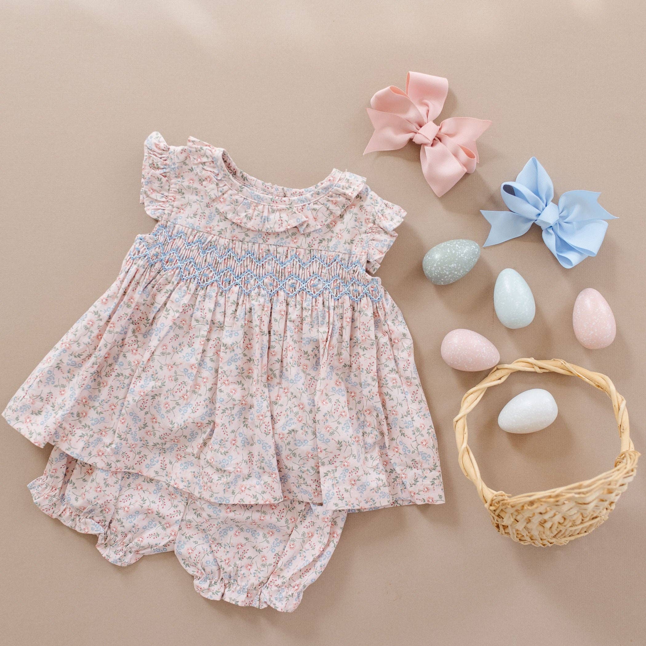 Petite Moss – Engroshandel Kjole - Børn – Gwyneth Smocked Kjole11