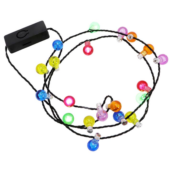 AS SHOWN Christmas Led Mini Clear Light Bulb Necklace for wholesale on Faire3