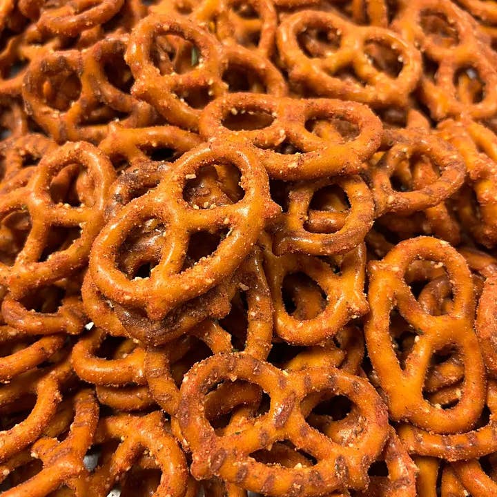 SICILIAN PIZZA PRETZELS for wholesale by Kingston Artisan Snacks