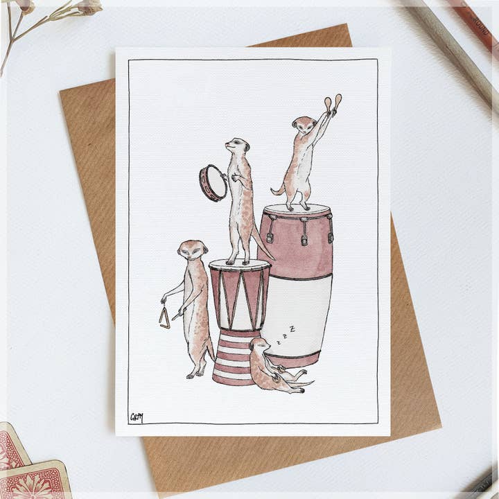 The Meerkats on Percussion for wholesale by Erlenmeyer