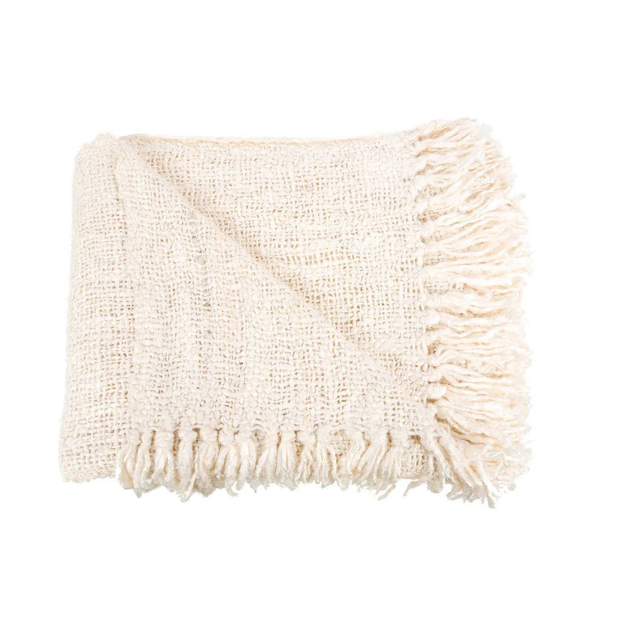 Bazar Bizar Living - Wholesale Throw Blanket - The s'il vous Plaid - Cream0