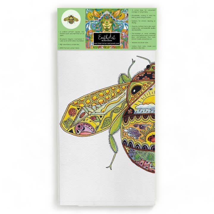 Bee Flour Sack Towel for wholesale by EarthArt International