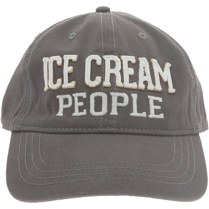 Cappello regolabile grigio scuro - Ice Cream People per la vendita all'ingrosso da parte di Pavilion