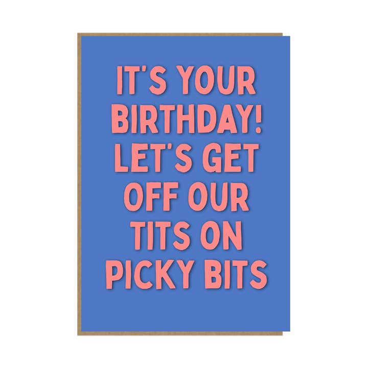 Picky Bits - Funny Birthday Card - 5x7" for wholesale by Pickled Prints