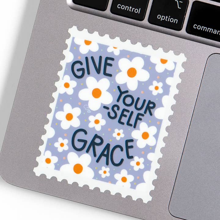 Callie Danielle - Wholesale Phone & Laptop Stickers - Give Yourself Grace Stamp Decal Sticker