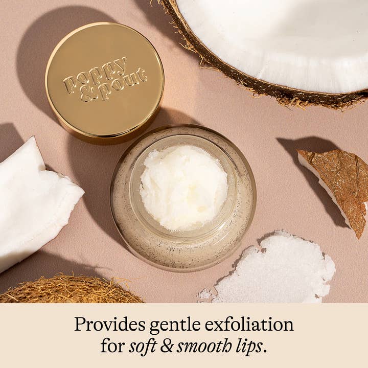 Poppy & Pout - Wholesale Lip Scrub/Polish - Lip Scrub, Island Coconut