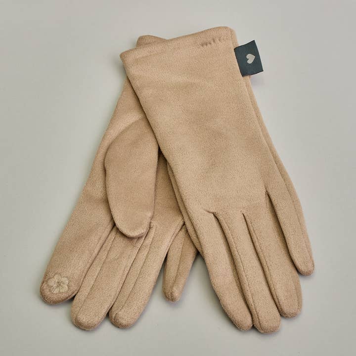 Herzilein-Wien GmbH – Großhandel Handschuhe – Damen – Velourleder-Optik Handschuhe – kuschelig und elastisch