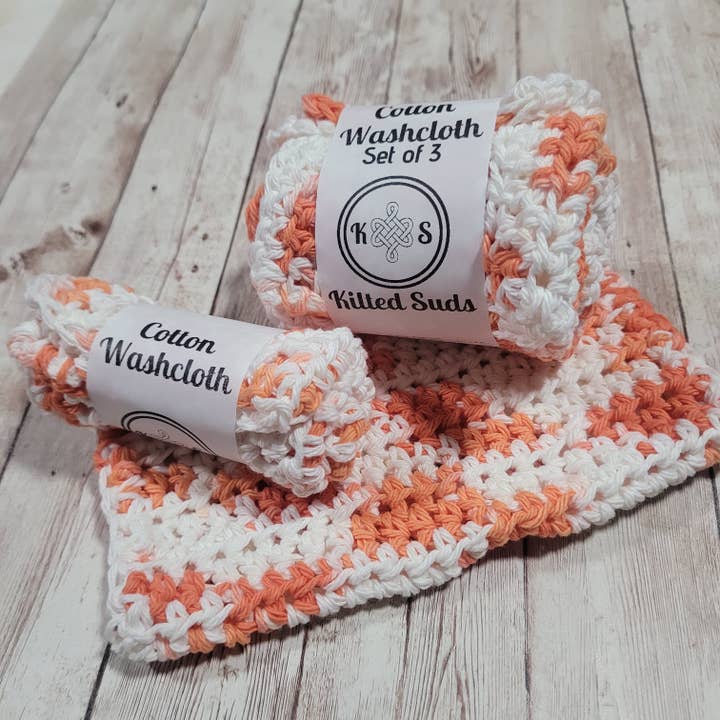 Pano de Algodão Sabor Laranja Creamsicle por atacado de Kilted Suds