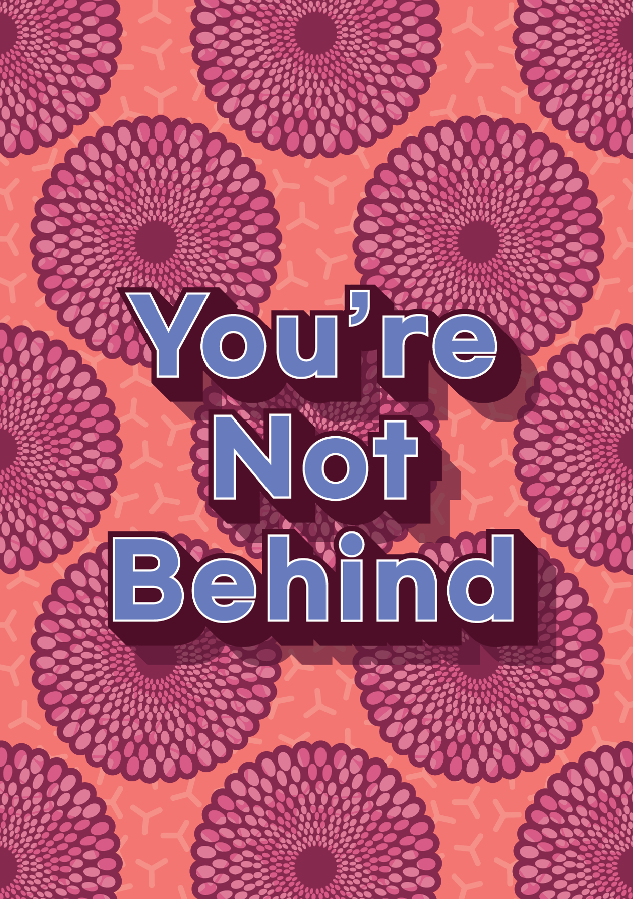 Shaven Raven Designs - Wholesale Everyday Greeting Card - You’re Not Behind - Greeting Card1