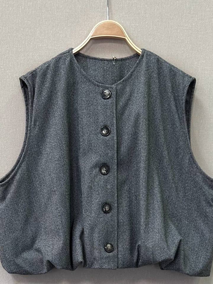 SWEET MAGIC MODA Y COMPLEMENTOS - Wholesale Outerwear Vest - Women's - RUCHED VEST