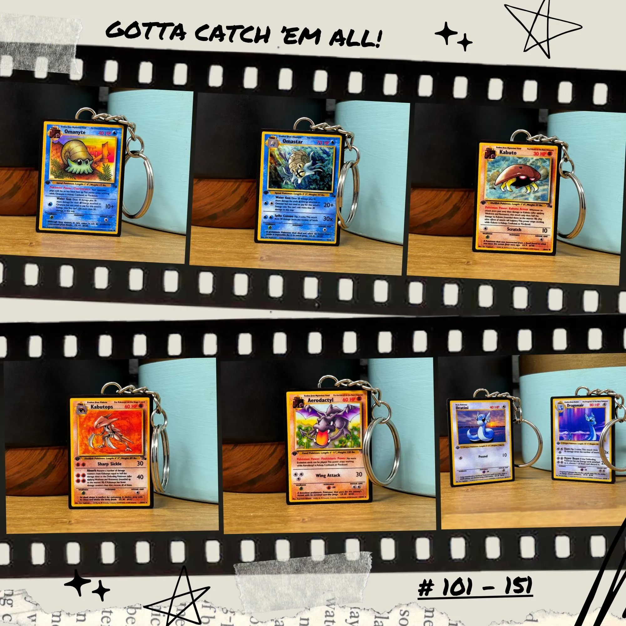 BitsyLabs - Wholesale Keychain - Unisex - Pokemon Card Keychains (101-151)8