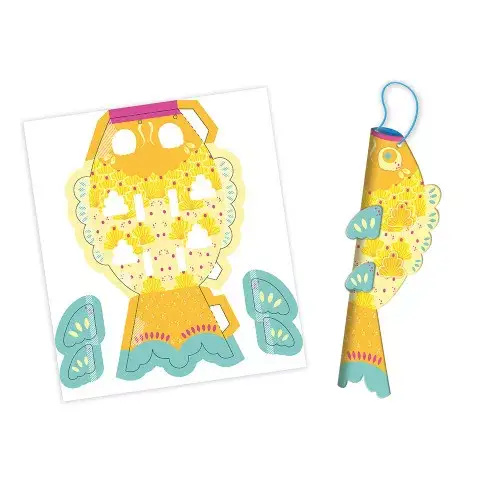 Juratoys – wholesale DIY craft kit – Child – 12 Paper Fish To Make1