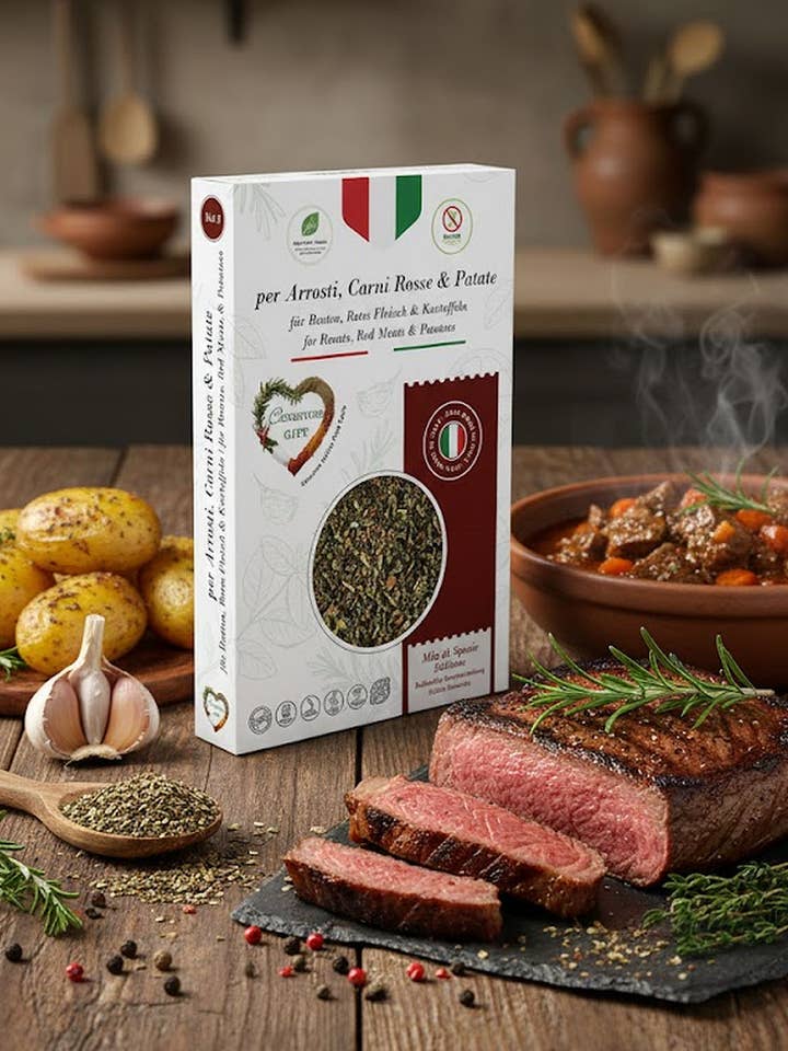 Mélange d'épices sans sel 100 % italien - 50 g (pour rôtis et pommes de terre) pour la vente par Condiviso GIFT