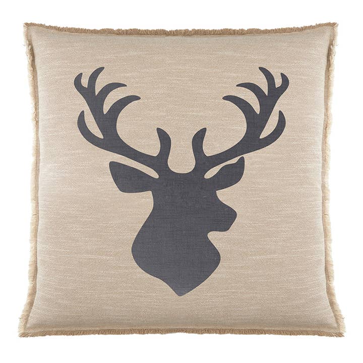 Face to Face Euro Pillow - Reindeer for wholesale by Santa Barbara Design Studio by Creative Brands