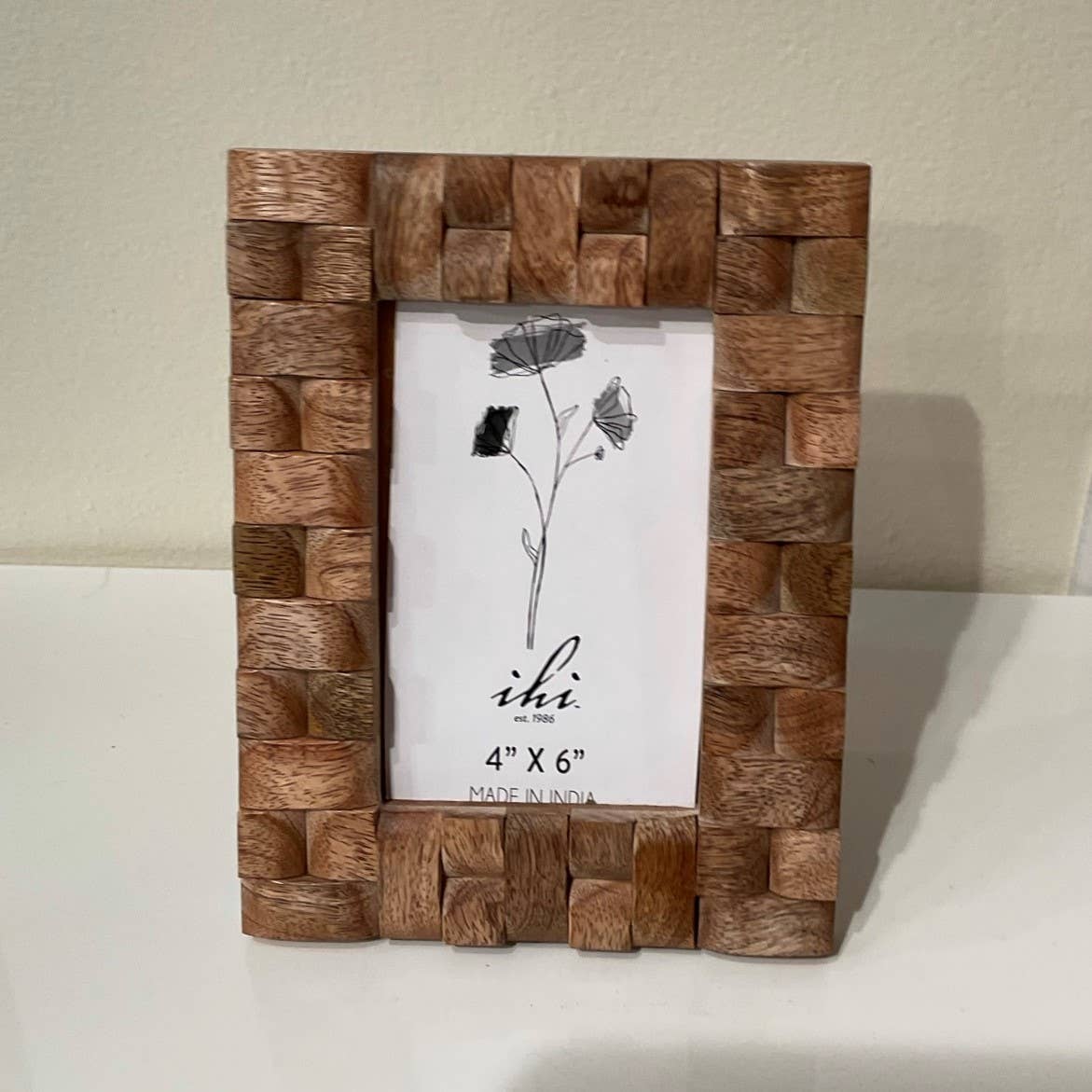 India Handicrafts Inc - Wholesale Picture Frame - Wood Block Photo Frame1