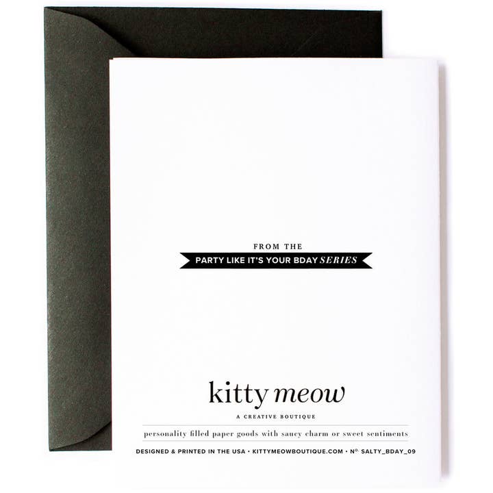 Kitty Meow Boutique - Wholesale Birthday Card - You're Really Old - Funny Birthday Greeting Card