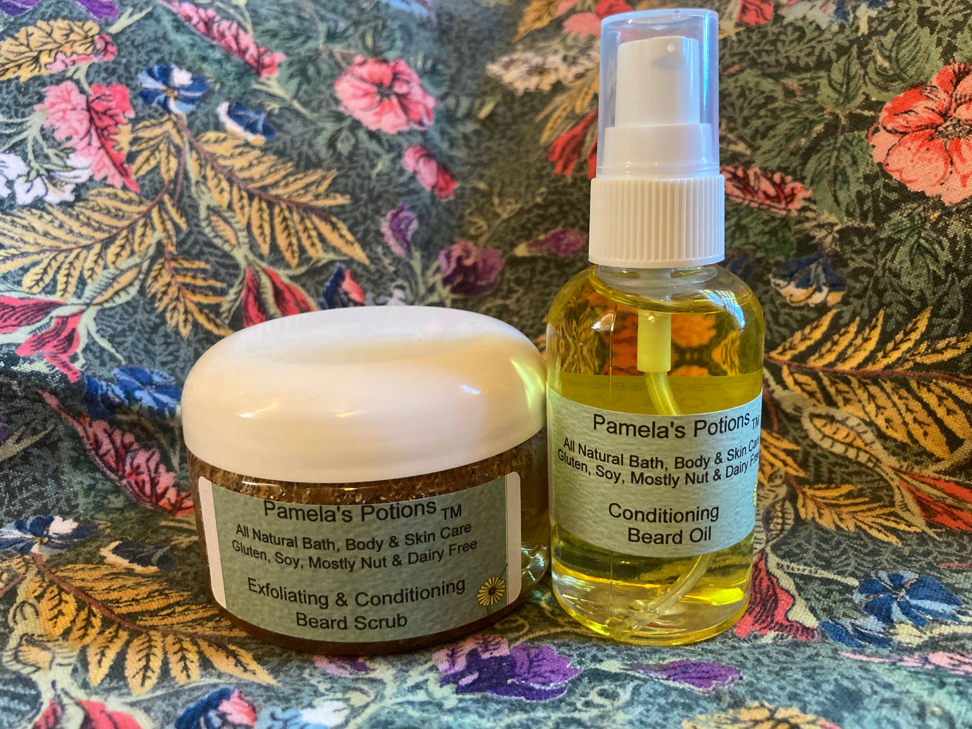 Pamela's Potions All Natural Bath, Body & Skin Care - Wholesale Beard Styling Product - Conditioning Beard Oil1