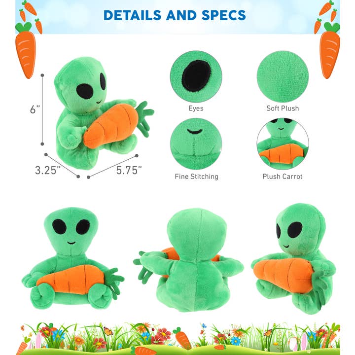 Cota Global - Vente Peluche – enfant et bébé - Carotte en peluche - Peluche de 6" - Alien2