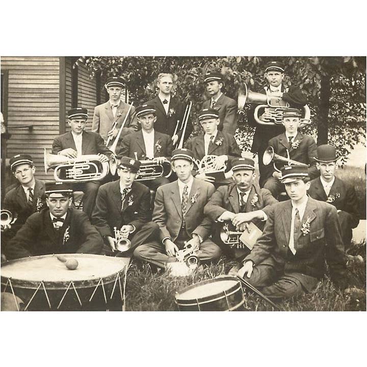 Found Image Press - Wholesale Sticker - Sticker AP-141 Band Sitting on Grass