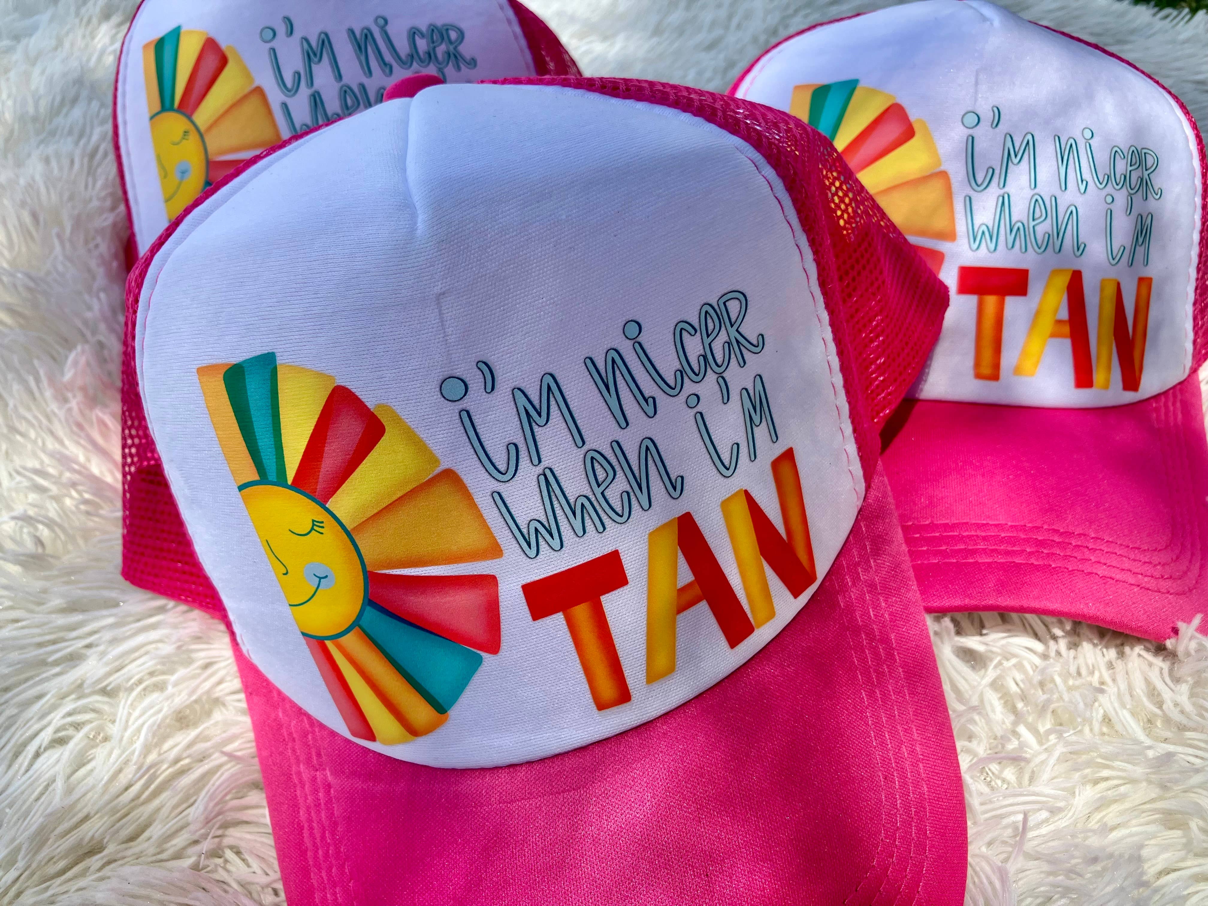 on the Bayou - Wholesale Trucker Hat - Women's - I’m nicer when I’m tan summer hat2