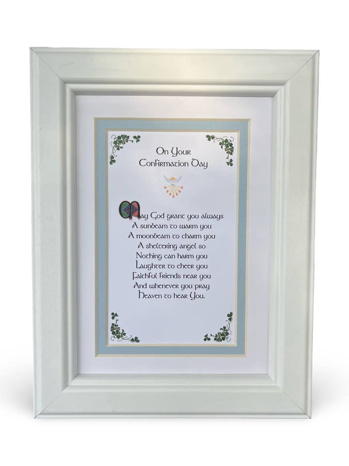 Confirmation Blessing Frame Boy - Confirmation Gift Boy for wholesale by Irish Collection