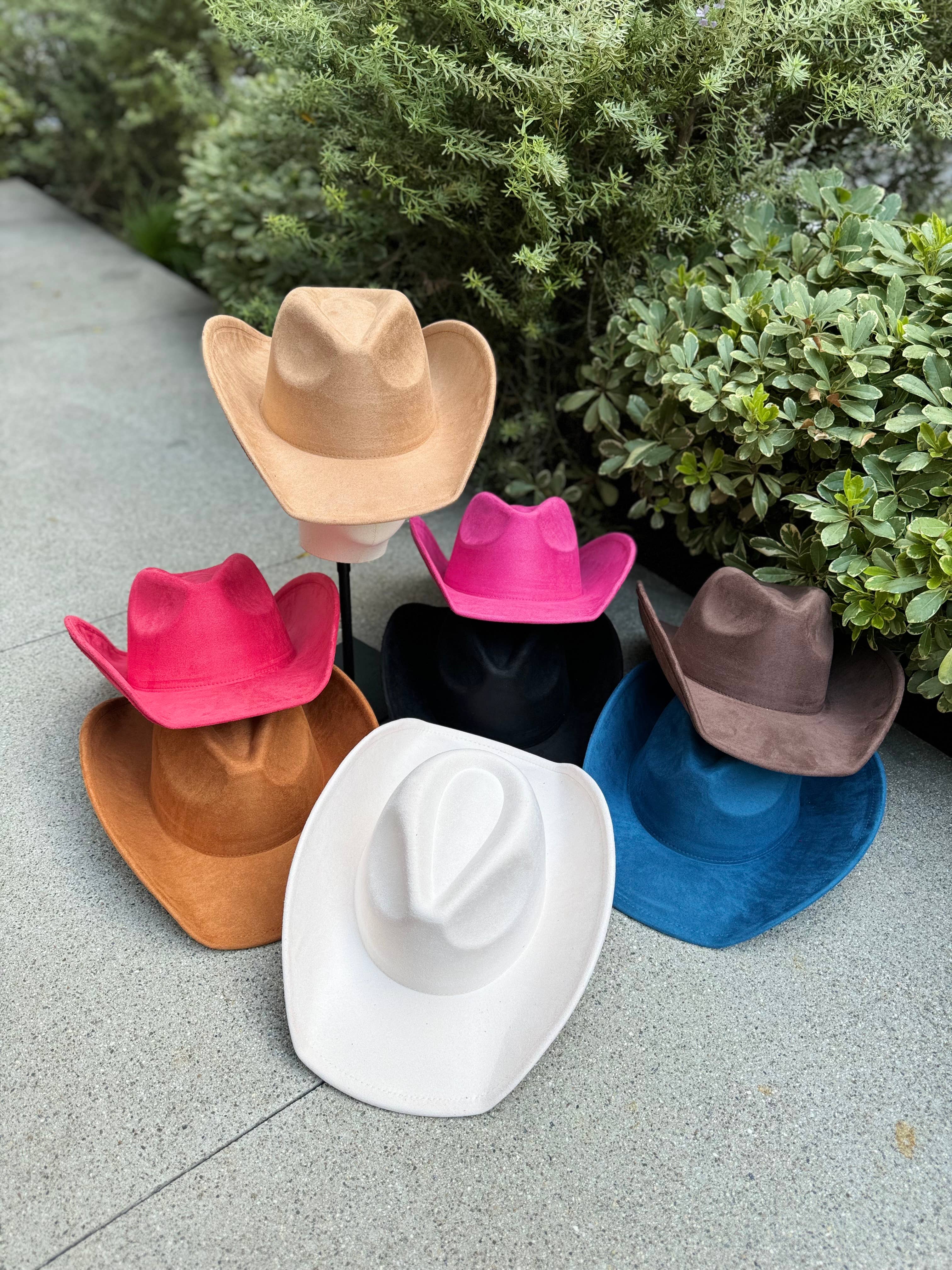 Love and Thyme – wholesale Cowboy Hat – Women’s – Best Seller! VEGAN SUEDE  COWBOY HAT10