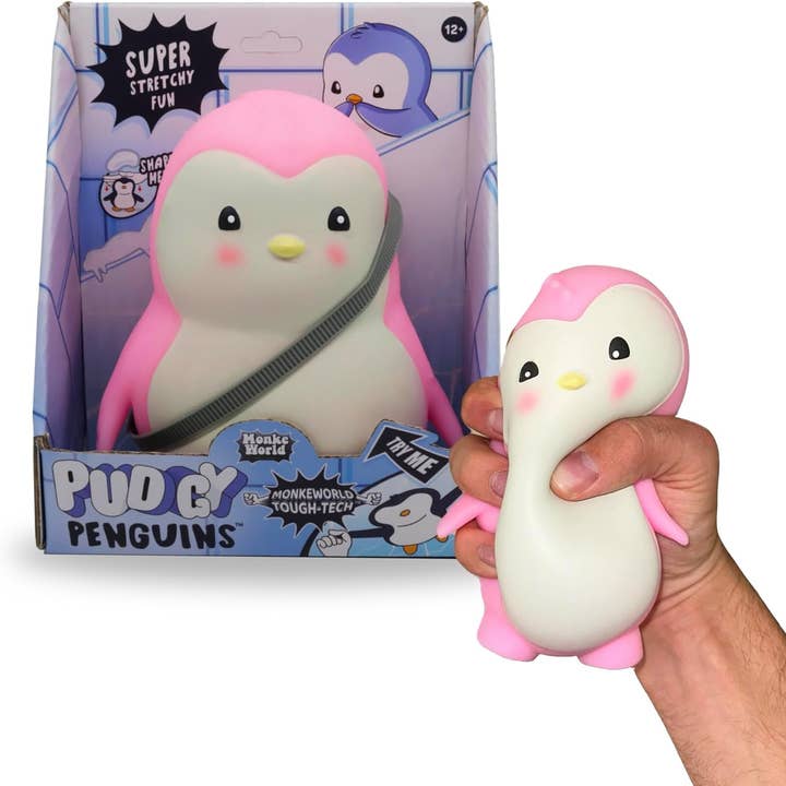 MonkeWorld Toys - Wholesale Squishy Toy - Kids & Baby - Monke World Pudgy Penguin in Pink Squishies Fidget Toy