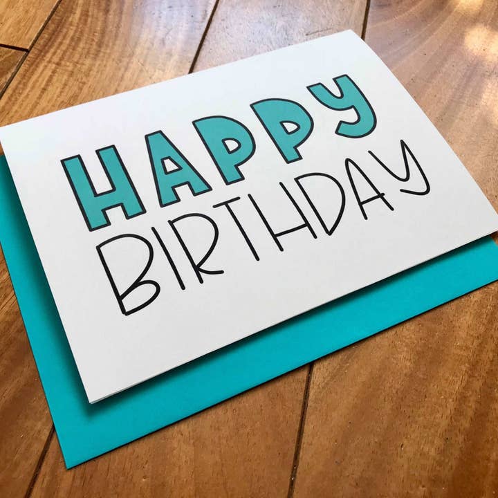 Stone Donut Design, LLC - Wholesale Birthday Card - Fun Happy Birthday for StoneDonut Design5