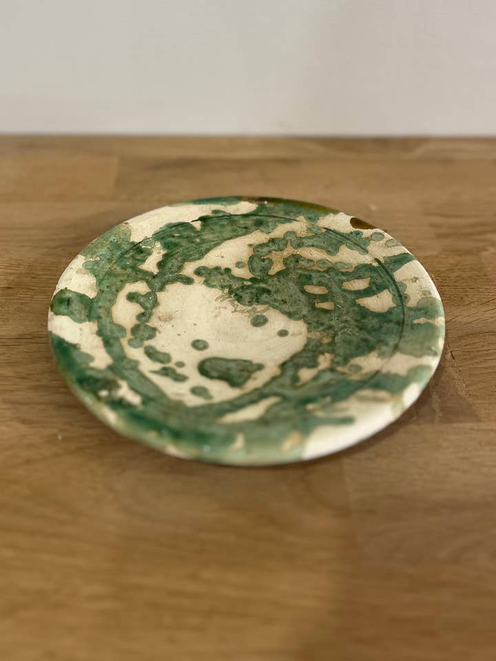 Speckled Tamegroute Plate for wholesale by Berber Designers