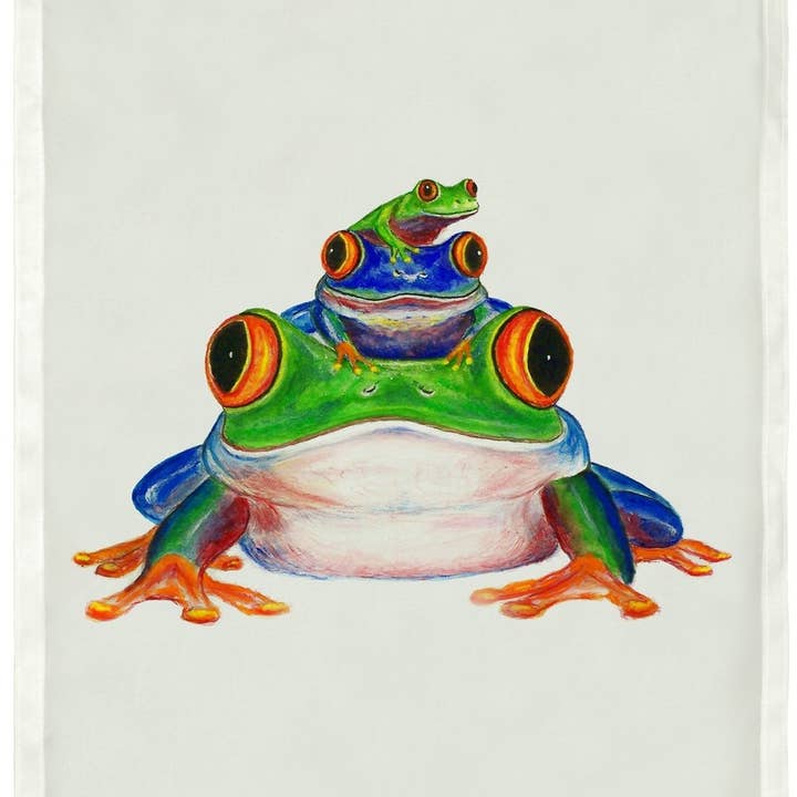 Bandeira de sapos empilhados por atacado de Betsy Drake Interiors