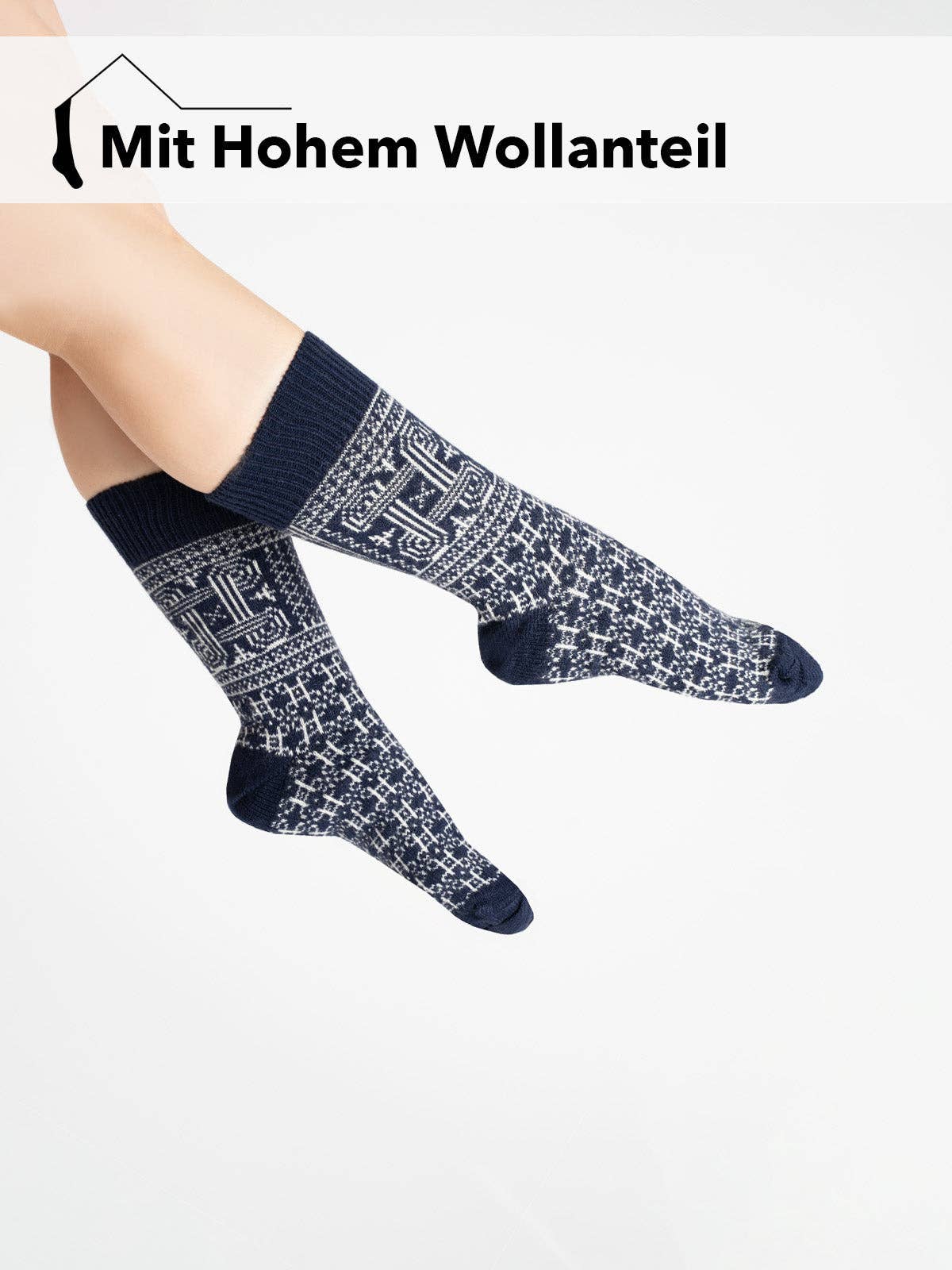 HomeOfSocks - Wholesale Socks - Unisex - Scandinavian wool sock “Finland” lucky symbol3