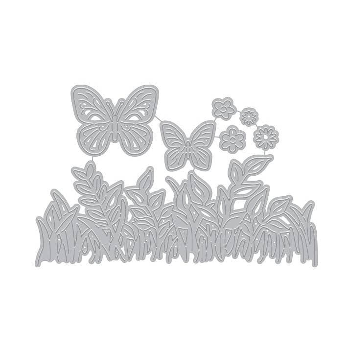 Matrice de Découpe Fantaisie Feuillage Papillon Hero Arts pour la vente par Hero Arts + Spellbinders Wholesale