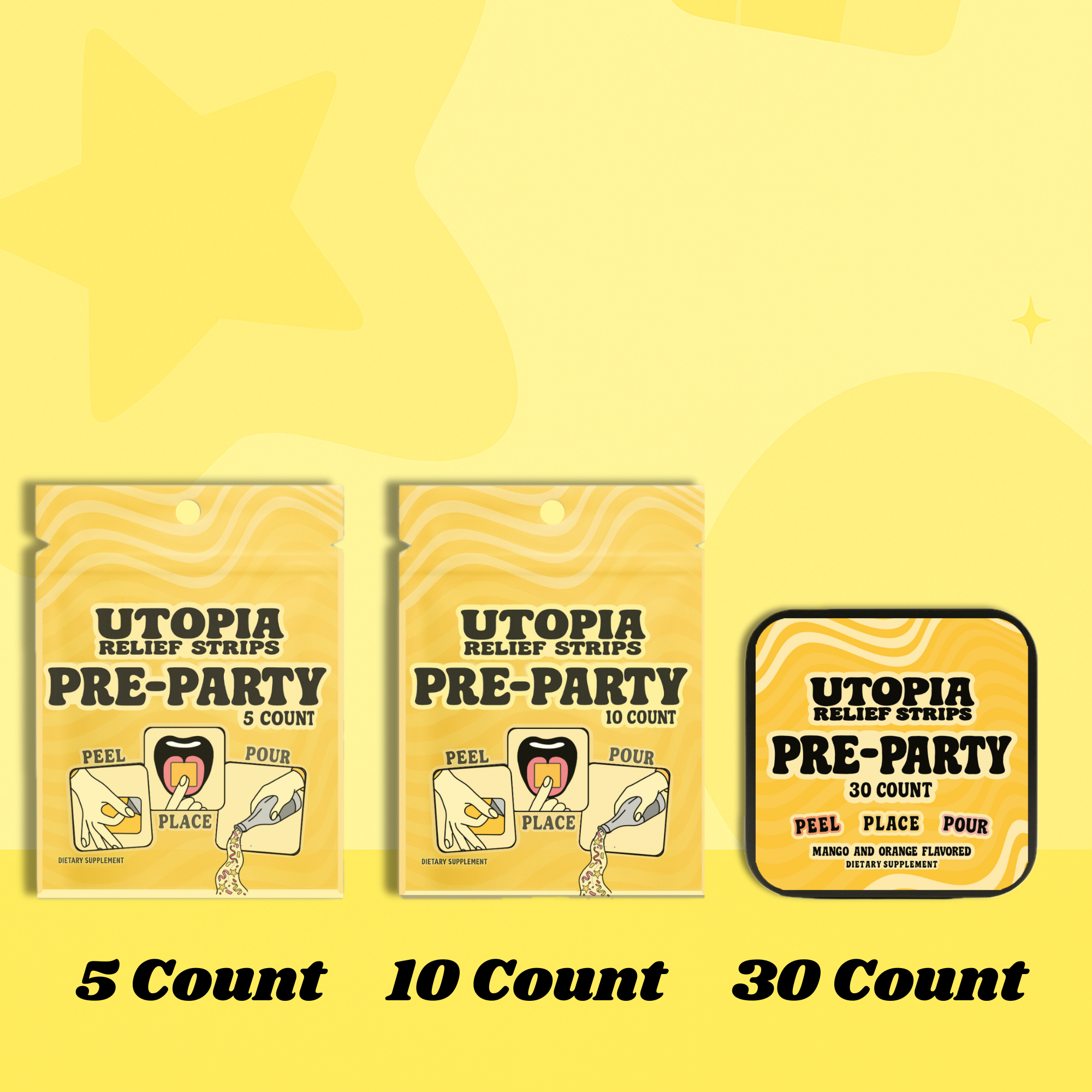 Utopia Relief Strips - Vendita all'ingrosso Vitamine/integratori orali - Strisce Pre-Party (5 pezzi) - Espositore da banco incluso14