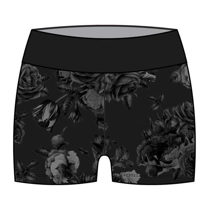 CALÇÕES DE VELUDO PRETO ROSA por atacado de Sugar Lulu