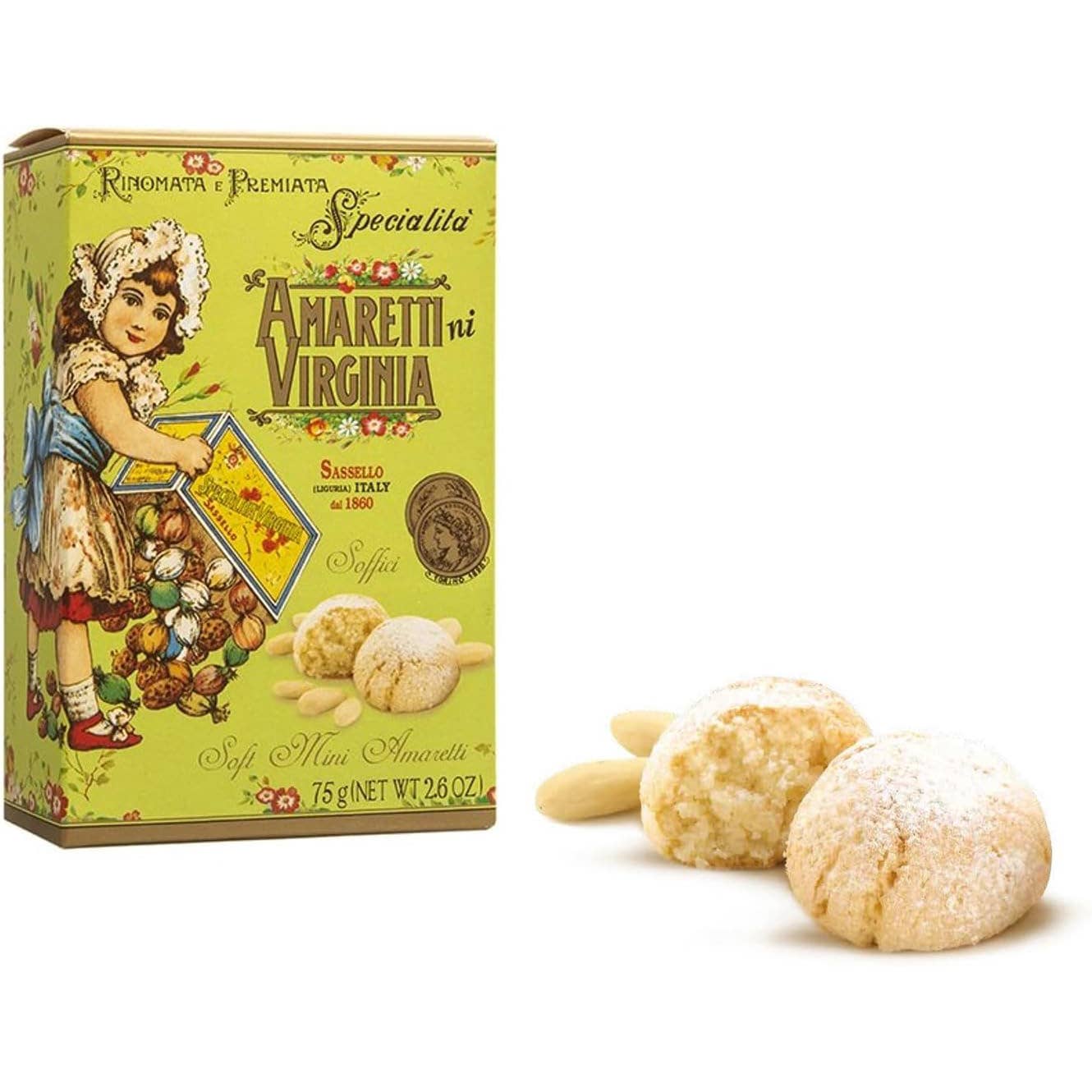 Mercato di Bellina - Vente Biscuits - Amaretti aux amandes classiques - Fait main dans une boîte cadeau Sans gluten0