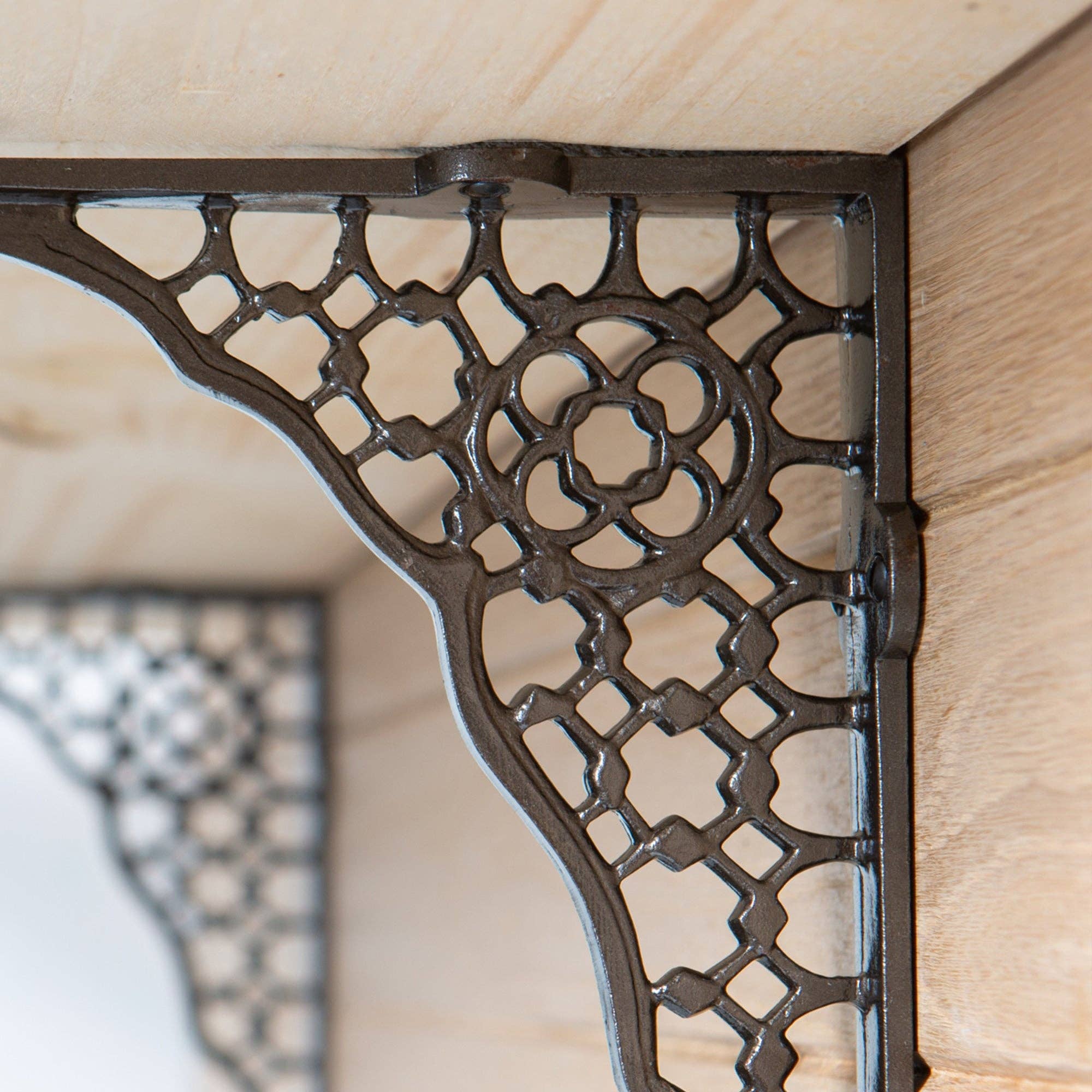 Rinkit Ltd – wholesale Wall-mounted shelf – Honeycomb Iron Shelf Bracket - D205mm3