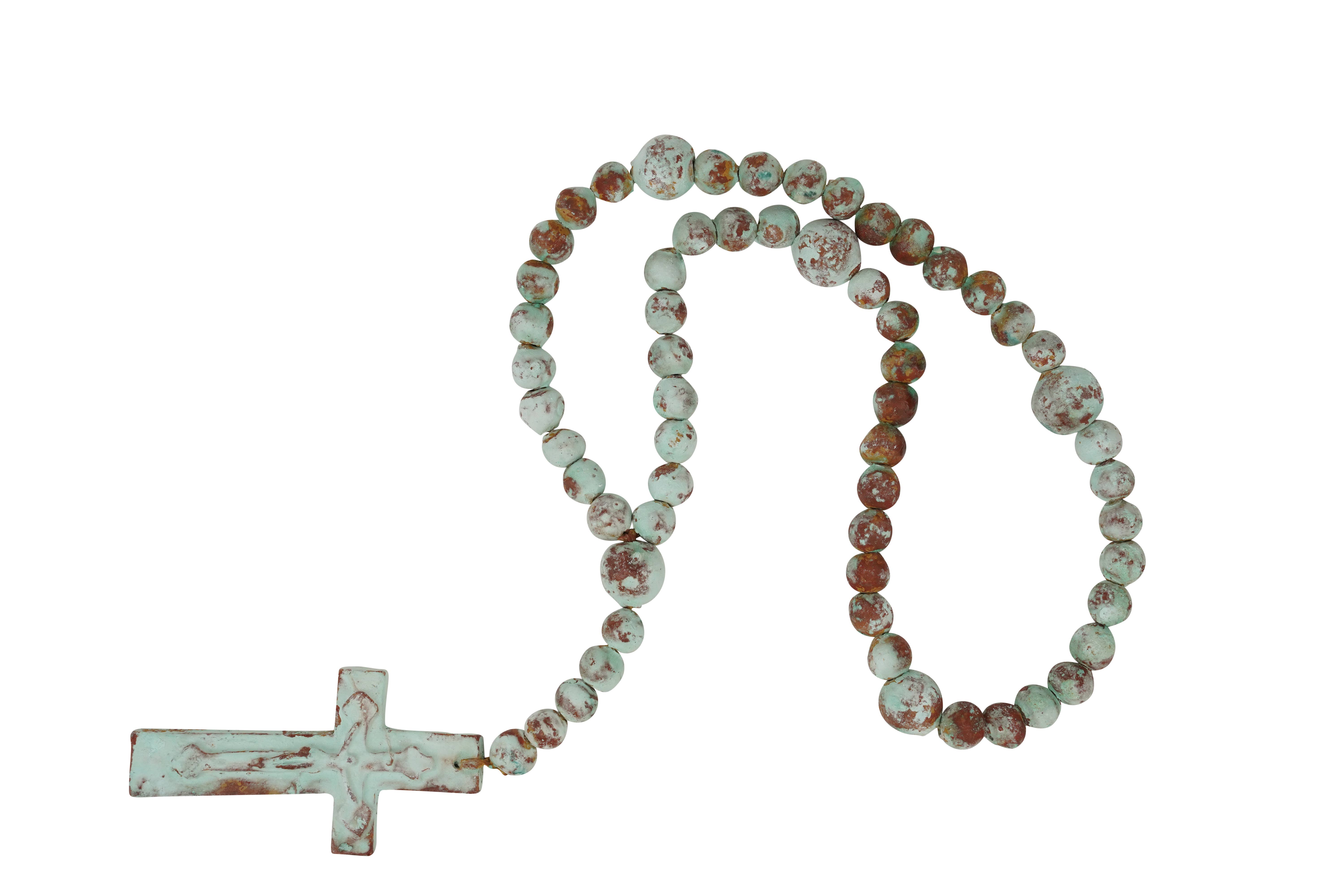 My Amigos Imports - Wholesale Prayer Beads Necklace - Hope Clay Rosary-Beads-Gorgeous-6 Sizes-Handmade-Turquoise8