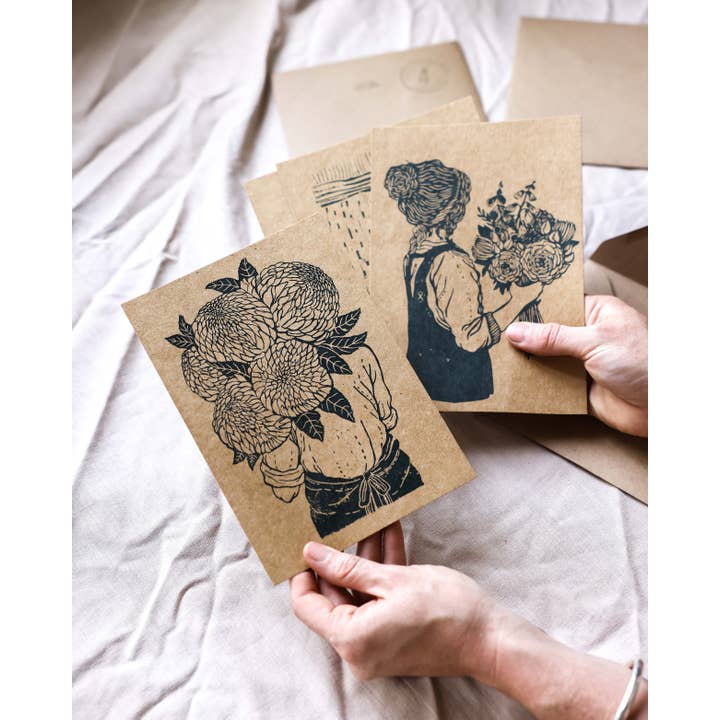 Rosanna Morris - Wholesale Postcard Set - Pack of 4 Postcards - A5 - Gather4