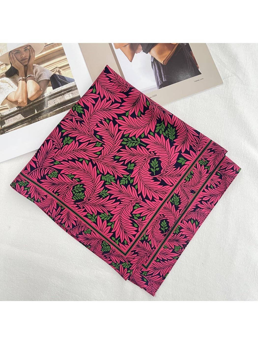 Funkyrel® Atzbranding Limited - Vente Écharpe – femme - Scarvii - Écharpe à imprimé floral rayé - Élégante et polyvalente7