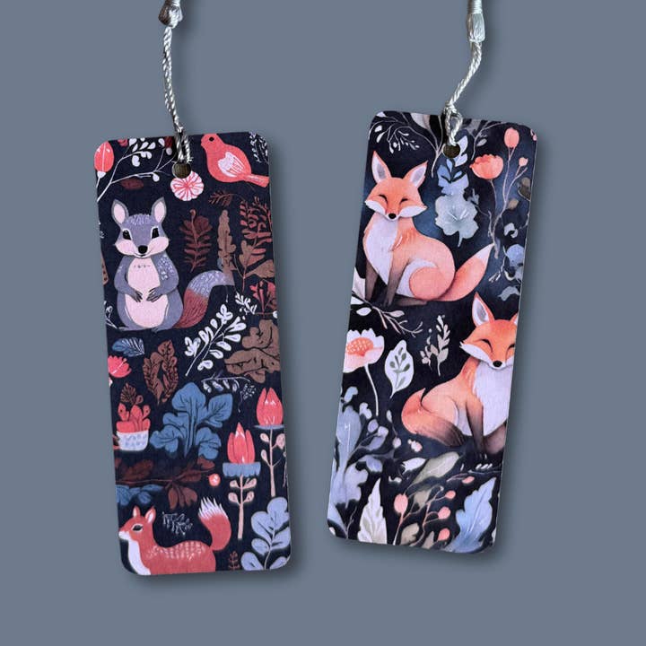 Segnalibro Animale del Bosco: Design Volpe o Scoiattolo per la vendita all'ingrosso da parte di Readers Gonna Read