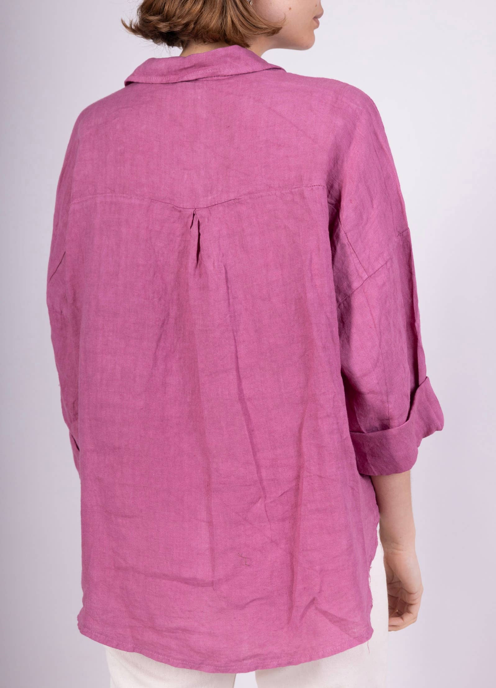 LINEN & COTTON HOUSE - Vente Chemise à col boutonné – femme - CHEMISE EN LIN. 48902 NINA25