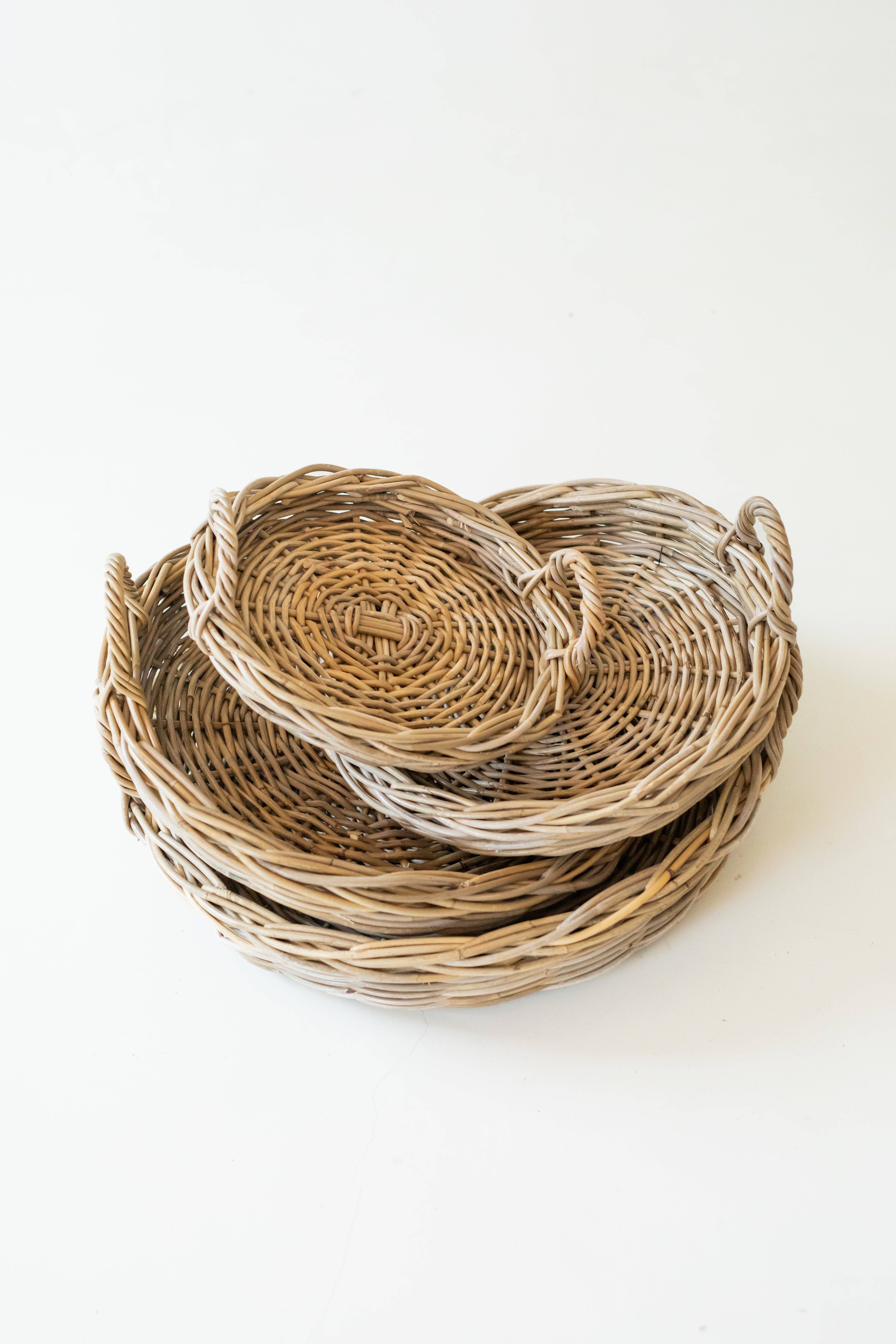 Basketly - Wholesale Decorative Tray - Rattan Round Tray1