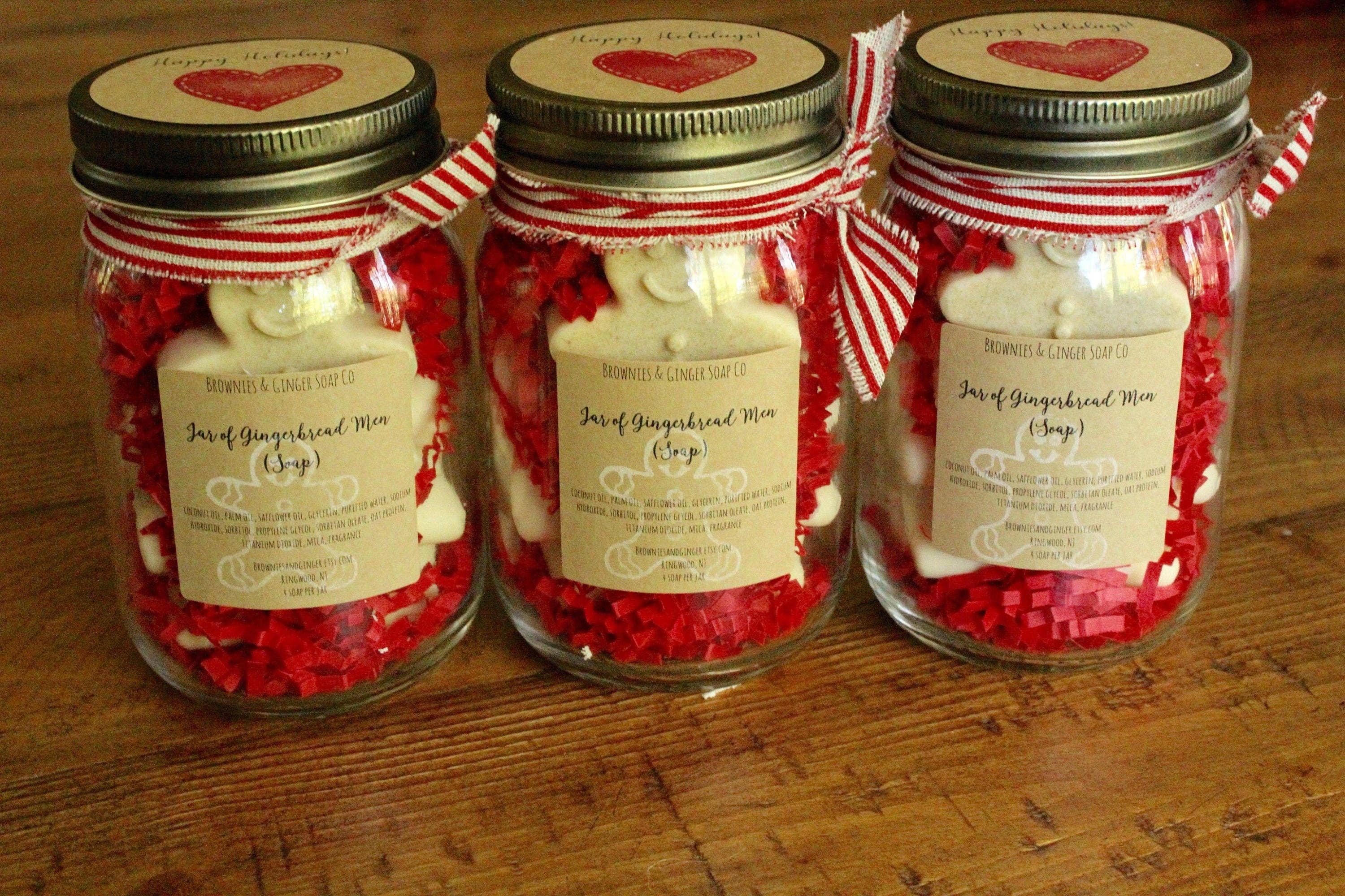 Brownies&Ginger Soap Co - Wholesale Gift Bag Set/Pack - Co worker Christmas gift, small holiday gift, hostess gift, mason jar gift, secret sister gifts, teacher gift christmas, holiday gifts7